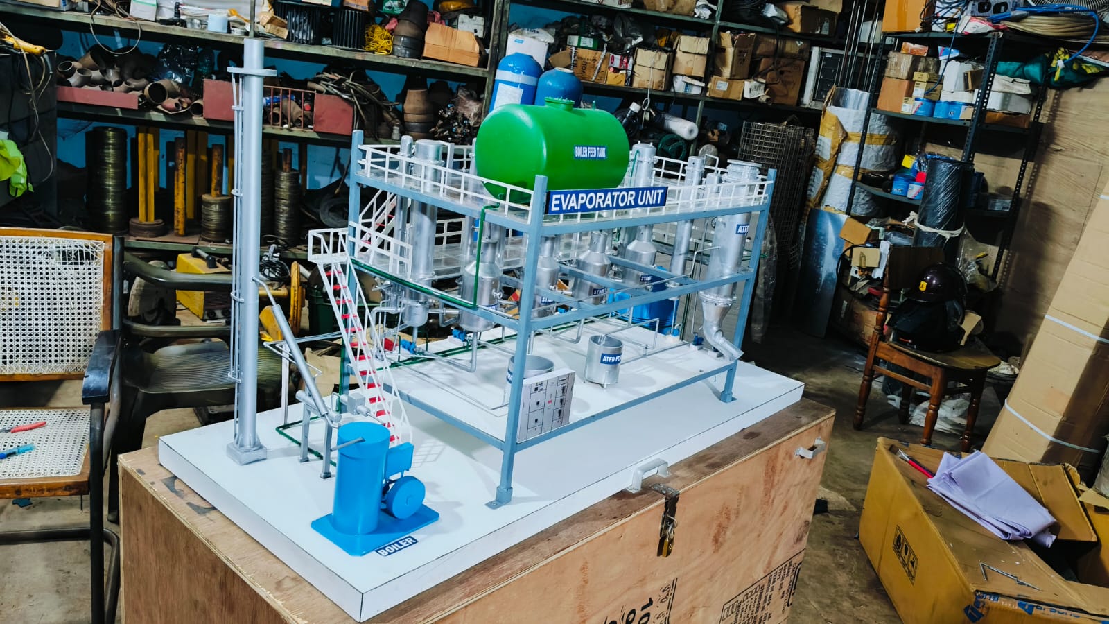 Clar Aqua Water Treatment Plant 3D Scale Model by Sasikumar